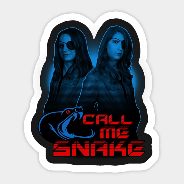 Call Me Snake - Brianne and Stacy Sticker by missmovies